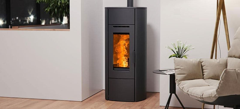 Завантажте зображення в засіб перегляду галереї, Nordic Thor Wood Pellet Stove | 11.1kW | Black | NOTHBL100711