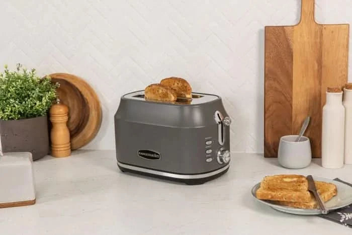 Завантажте зображення в засіб перегляду галереї, Rangemaster Classic 2 Slice Toaster | Grey | RMCL2S201GY