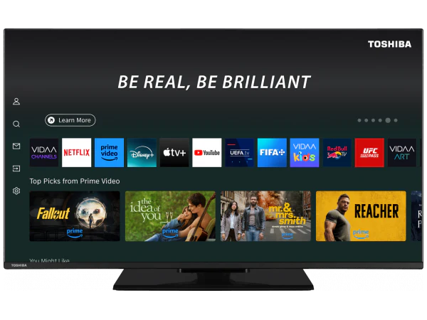 Załaduj obraz do przeglądarki galerii, TOSHIBA 43" 4K QLED Frameless SAT Tuner with Google Home & Alexa | 43QV3F63DB