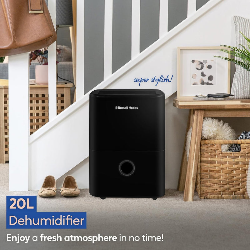 Завантажте зображення в засіб перегляду галереї, Russell Hobbs Dehumidifier | 20L | Black | RHDH2002B
