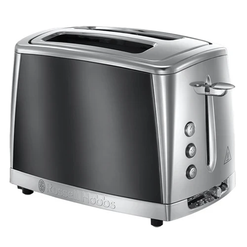 Завантажте зображення в засіб перегляду галереї, russell hobbs luna 2 slice toaster in moonlight grey