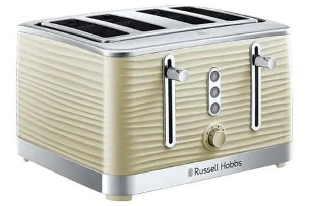 Завантажте зображення в засіб перегляду галереї, russell hobbs inspire 4 slice toaster in cream