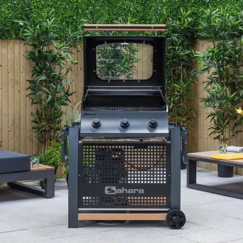 Завантажте зображення в засіб перегляду галереї, Sahara S350 3 Burner Gas BBQ | 241433