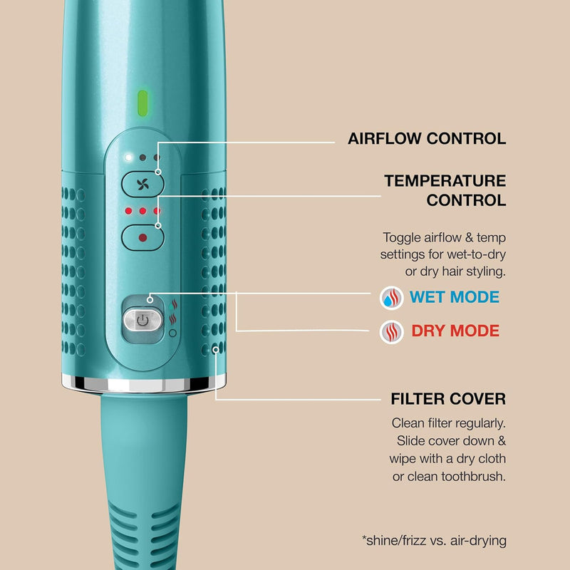Załaduj obraz do przeglądarki galerii, Shark Glossi 2-in-1 Hot Tool and Air Glosser | Juniper | HT302UKTL