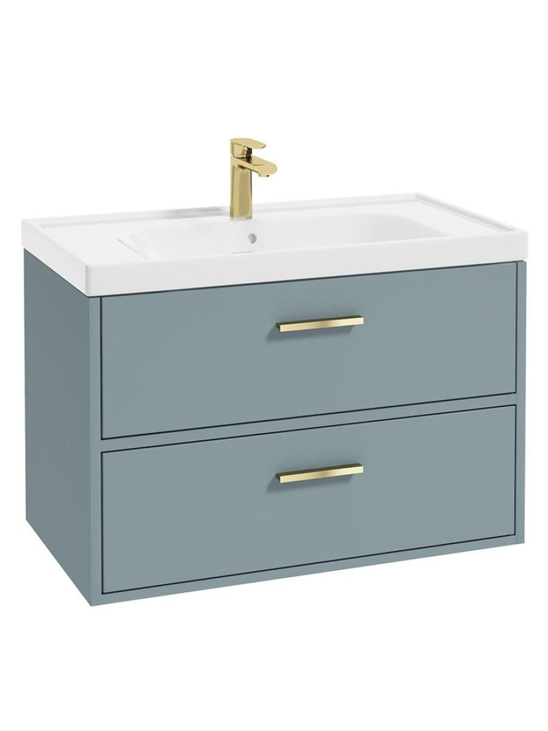 Załaduj obraz do przeglądarki galerii, Sonas Finland Wall Hung 80Cm Two Drawer Vanity Unit