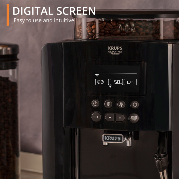 Load image into Gallery viewer, KRUPS Arabica Digital Espresso | Bean to Cup Coffee Machine | Black | EA817040