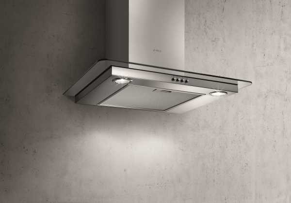 Elica 60cm Flat Glass Chimney Hood Stainless Steel | FLATGLASSNS60IX