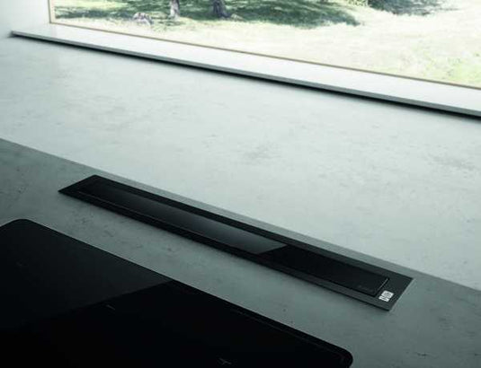 Elica 84cm Pandora Recycling Downdraft Black | PANDORABLF
