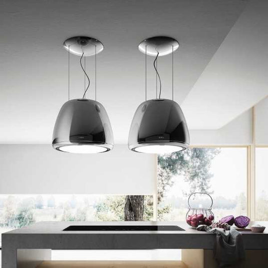 Elica 50cm Edith Heavy Metal Classic Suspended Hood Chrome | EDITHHEAVYMETALF50