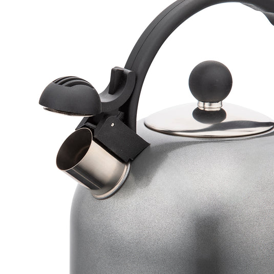 Stainless steel whistling kettle grey 2,5 L | 204001396