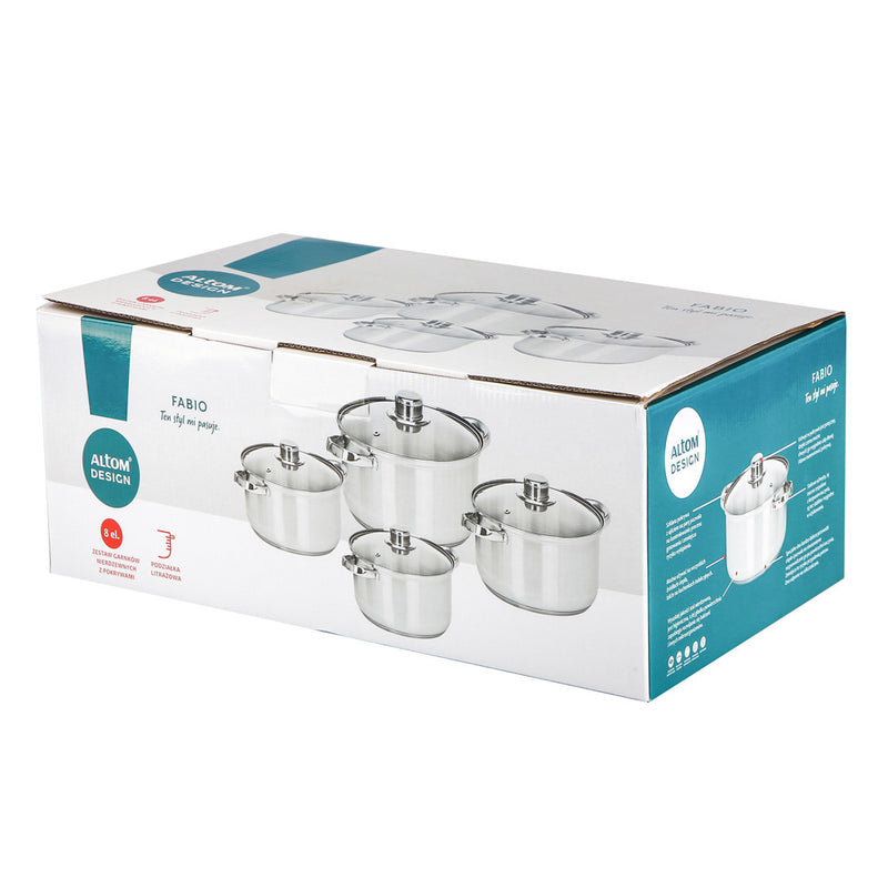 Load image into Gallery viewer, Fabio 8pcs stainless steel cookware set | 20400443
