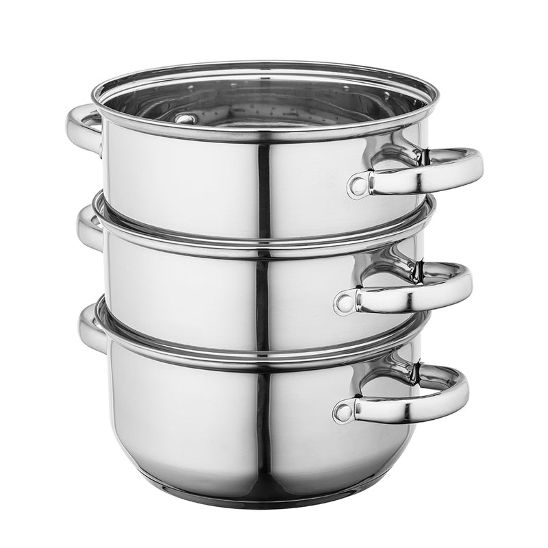 Load image into Gallery viewer, Fabio 20cm stainless steel steamer set 4pcs | 20400489
