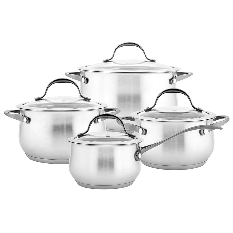 Load image into Gallery viewer, Altom Aldo 8-Piece Stainless Steel Cookware Set | 14/16/18/22 Cm | 020400499
