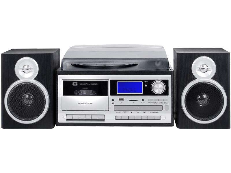 Załaduj obraz do przeglądarki galerii, Trevi HIFI System 25W Vinyl Cd Usb Player |  025841
