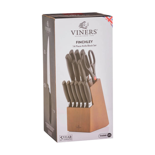 Viners Finchley 14 Piece Knife Block Set | 0303.235