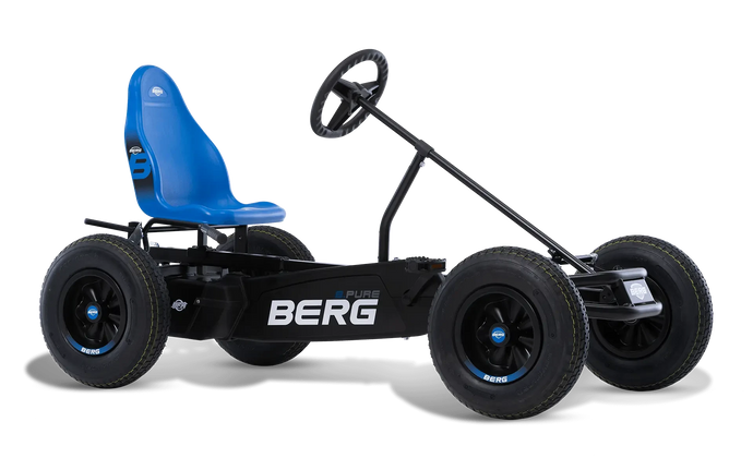 blue and black go kart