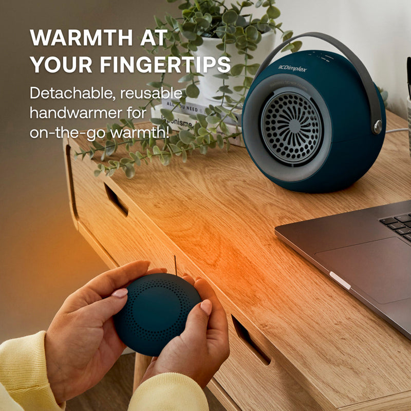 Załaduj obraz do przeglądarki galerii, Dimplex Portable Desk Fan Heater with Detachable Handwarmer | Blue | DDF390G
