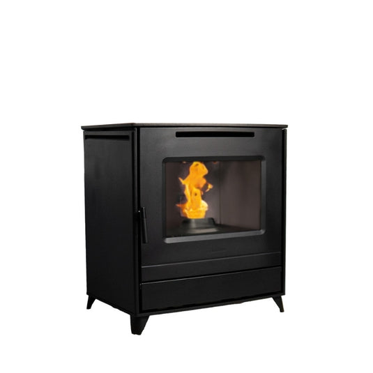 Elcofire Strata Freestanding Wood Pellet Boiler Stove | 25kW | EFSTP25