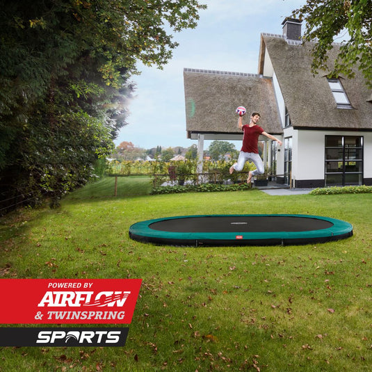 Berg Grand Champion InGround Trampoline | 350CM/ 11FT | Green | 30.33.13.70