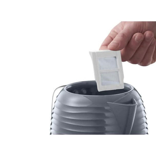 russell hobbs inspire kettle in grey limescale filter