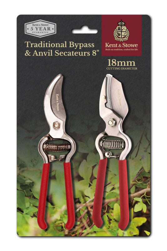 Kent&Stowe Traditional Secateurs Twin Pack | 70100390