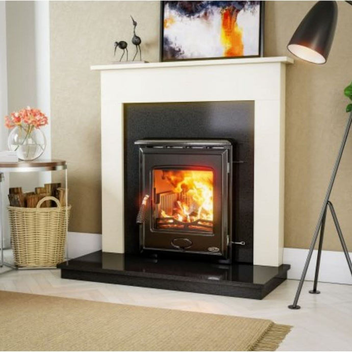henley arklow eco 4.6kw multi fuel stove in matt black