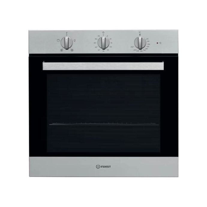 black stainless steel single oven
