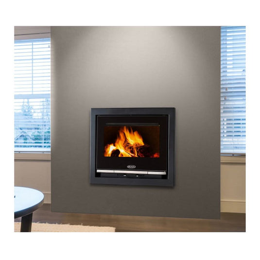 Stanley Solis 900 9Kw Eco & 3/4 Sided Frame | Wood Burbner | Black | SOIN900SE