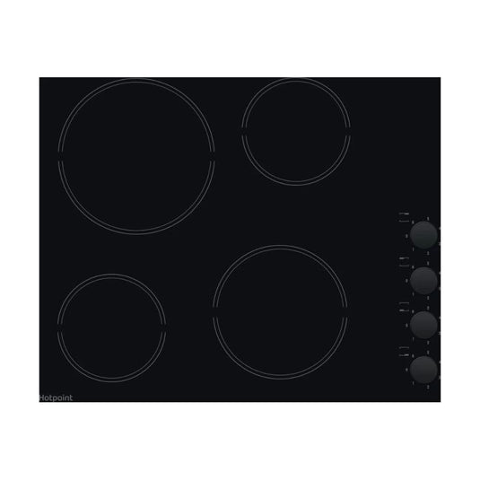 black glass induction hob