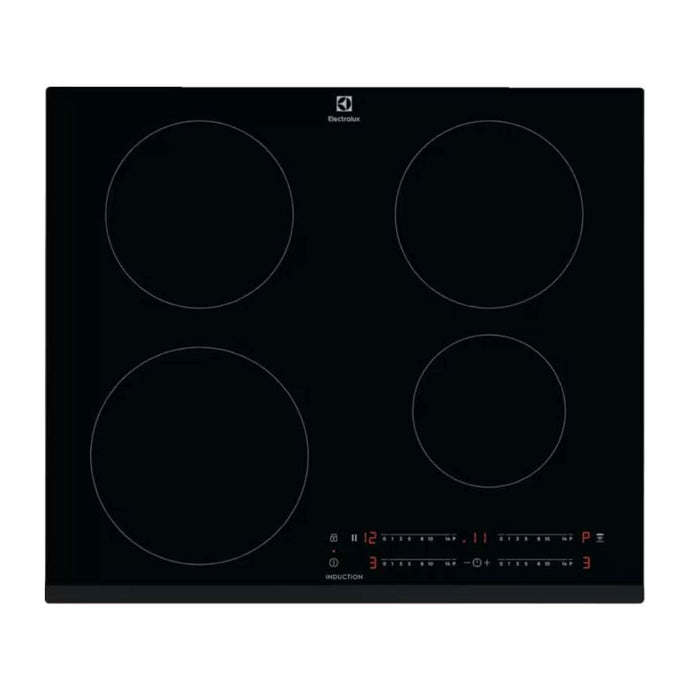 black glass induction hob