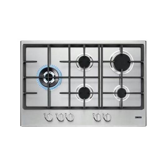 Zanussi Gas Hob | 75CM | Stainless Steel| ZGH76534XS