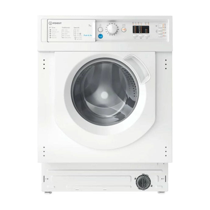 integrated white washing machine