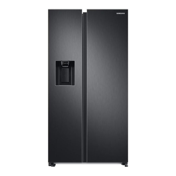 Samsung American Fridge Freezer | Black Stainless Steel with Recessed Handle | 177cmx91cm  |Plumbed Water&Ice | RS68A8830B1/EU