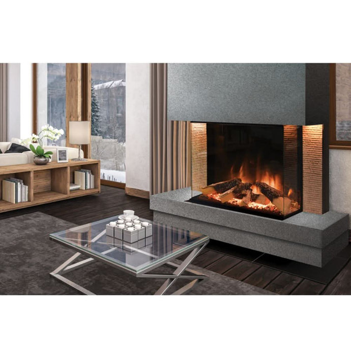 evonic halo 800 integrated electric fire with glass fronted