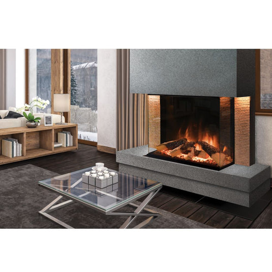 Evonic Halo 800 Integrated Electric Fire | Glass Fronted | EVEHTYWHNL