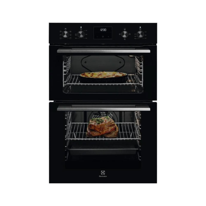 black double oven