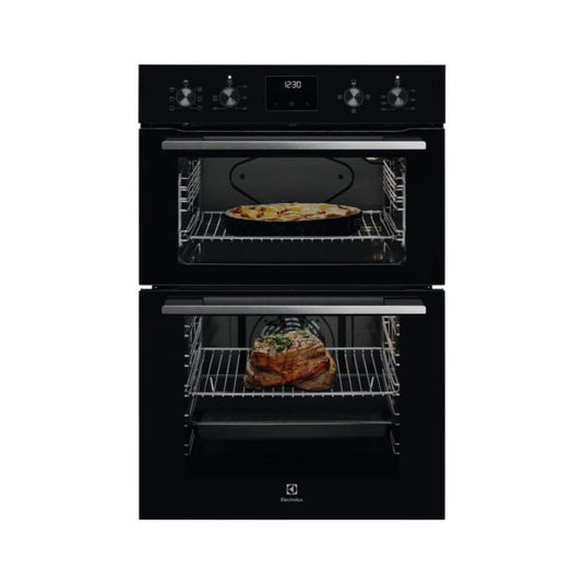 black double oven