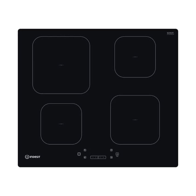 black glass induction hob