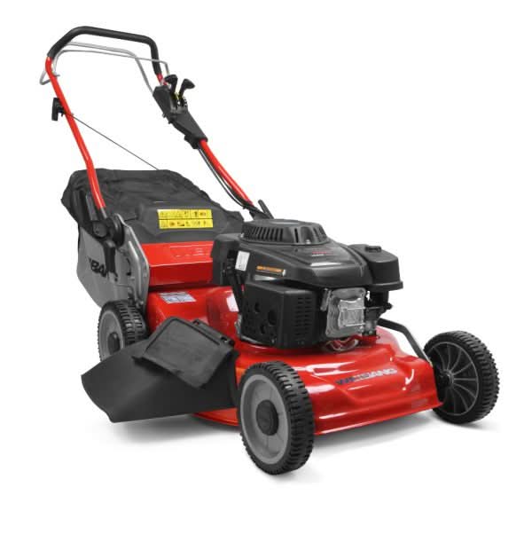 weibang self propelled lawnmower in red and black, variable speed, 22