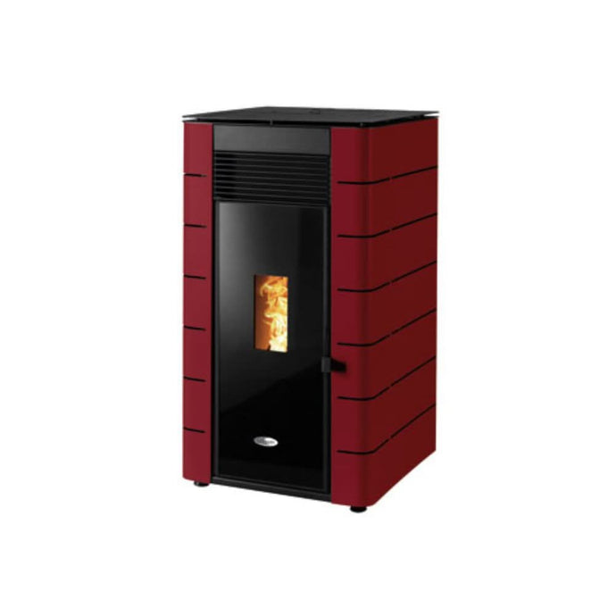 stanley solis K1200+ 10.3kw wood pellet boiler in claret