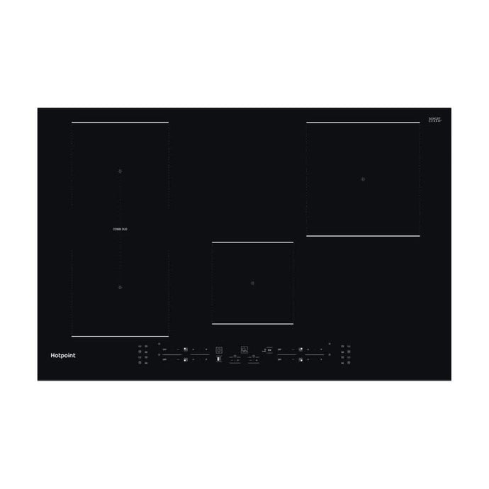 black glass induction hob