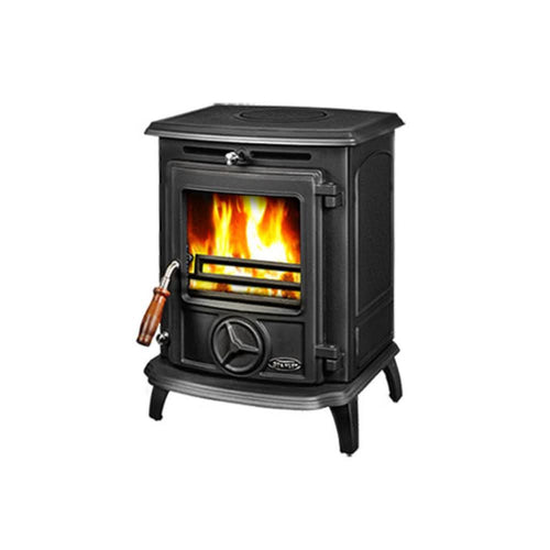 stanley oisin 6.4kw eco multi fuel in satin black
