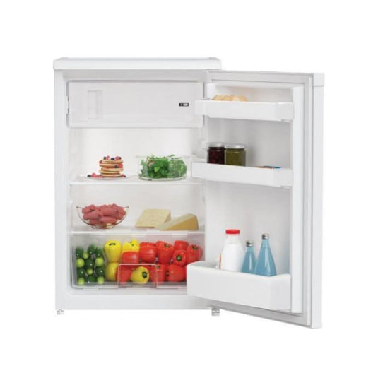 white under counter fridge with ice box
