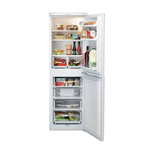 Hotpoint Fridge Freezer | 174CMx55CM | White | HBD 5517 W UK 1
