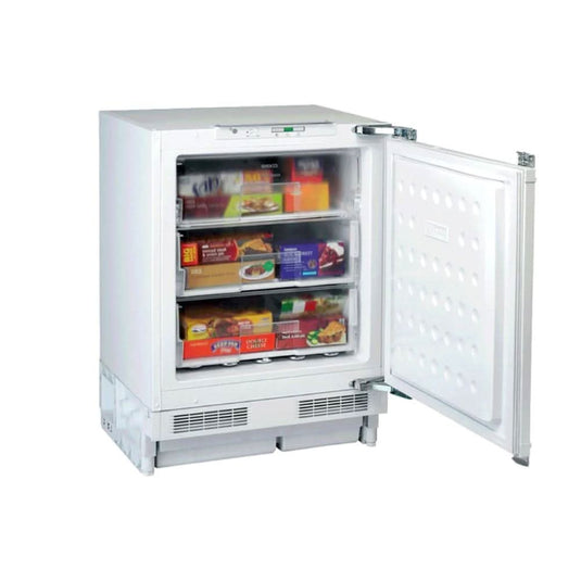 white integrated freezer