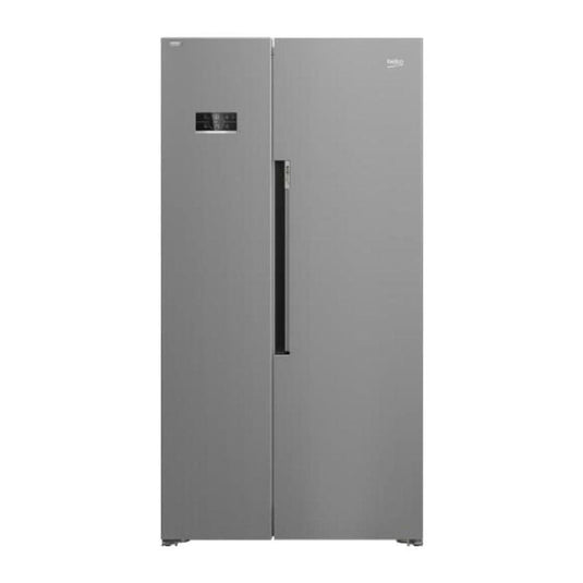 silver american fridge freezer
