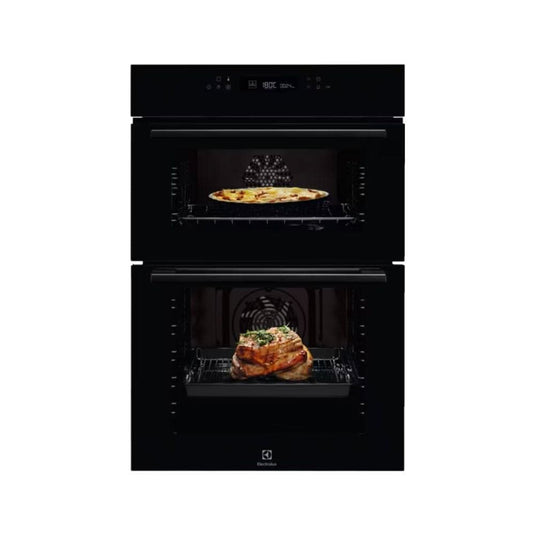 black double oven