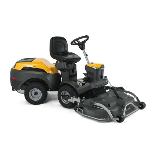 stiga park 500W hydrostatic 2wd combi deck in black and yellow
