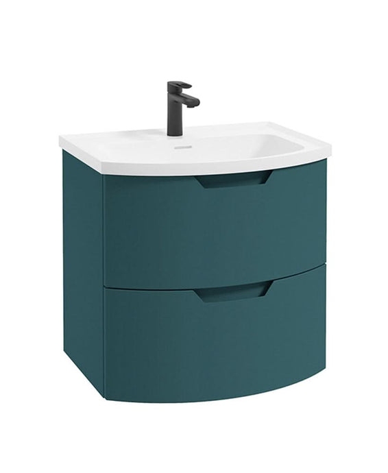 wall hung vanity unit 2 drawer
