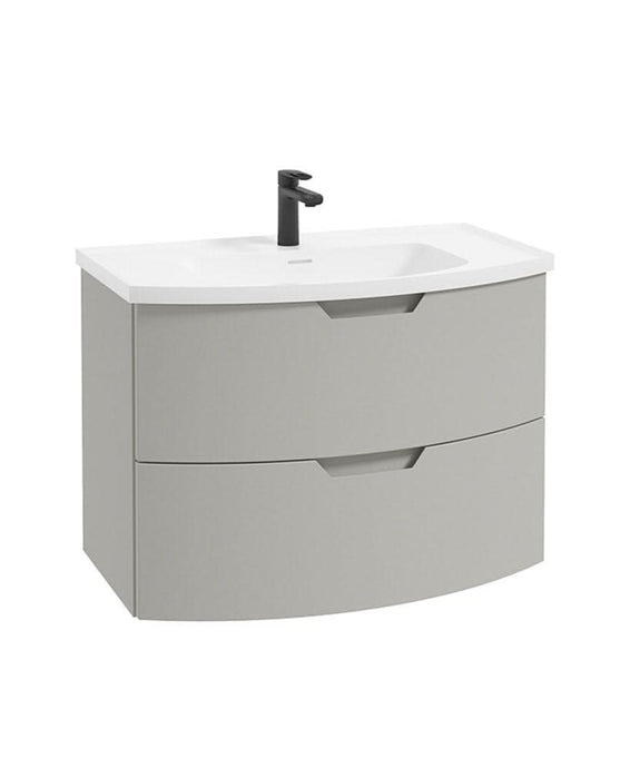 wall hung vanity unit  with 2 drawers